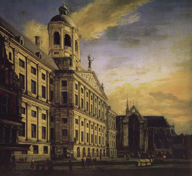 Jan van der Heyden City Hall and Plaza Norge oil painting art
